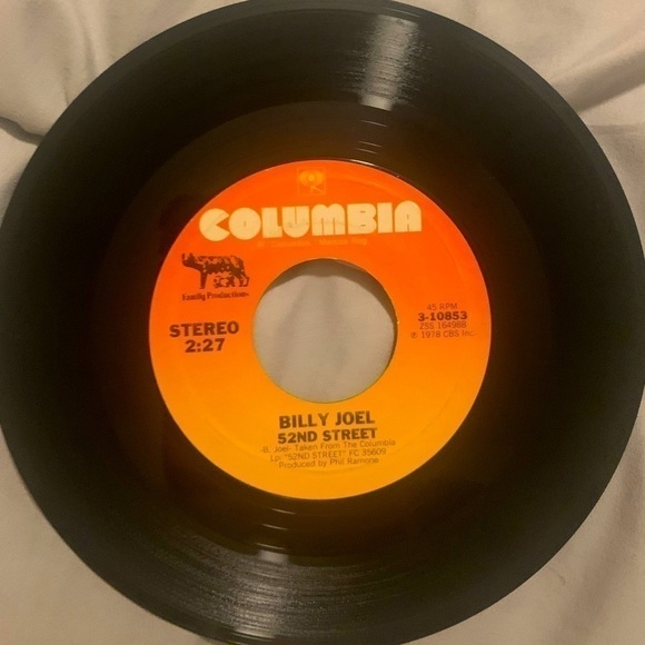 Vintage 1978 Billy Joel My Life/ 52nd street 45 RPM Vinyl Record - Picture 1 of 3